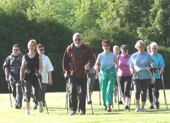 Marche active avec b�tons