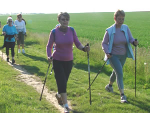 Marche active avec b�tons